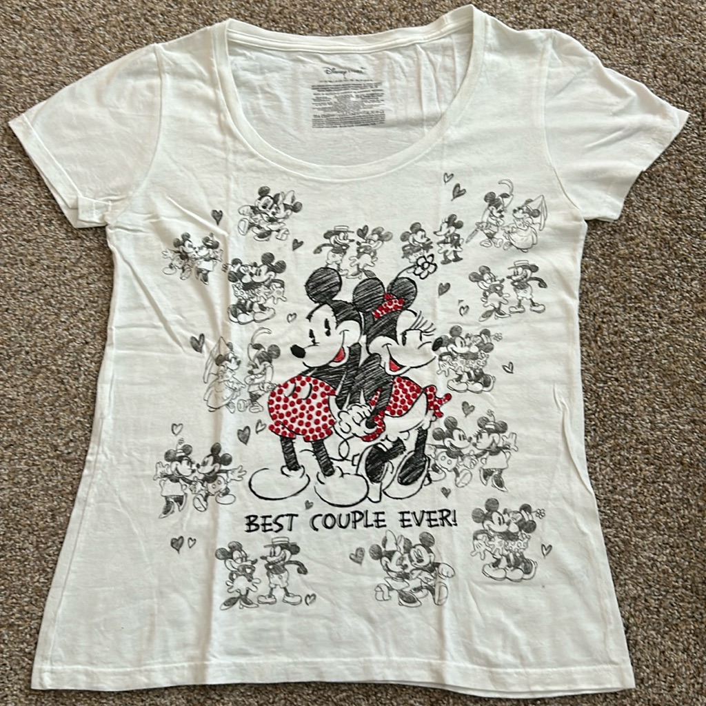 Disney Store Mickey  Minnie Tshirt SzL